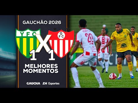 YPIRANGA 1x1 GUARANY DE BAGÉ | MELHORES MOMENTOS | GAUCHÃO | 15/01/2026