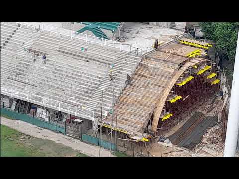 Construcción e inauguración de la tribuna local de Ferro Carril Oeste | Timelapse desde Balcón Verde