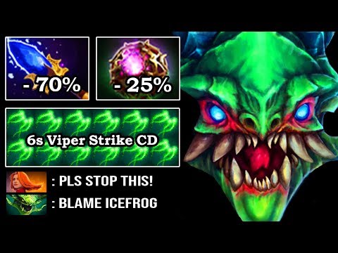 EBOLA BUILD IS BACK Endless Ulti 6s Viper Strike Octarine + Aghanim 450 DPS Most Annoying 7.23 DotA