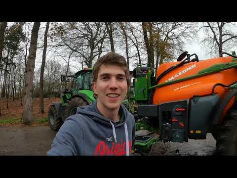 Die Spritze wird eingewintert / So sieht der Raps aus