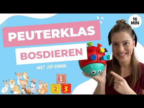 Leren Praten met Juf Emma | Bosdieren, tellen, kleuren | Educatief kinderprogramma voor peuters