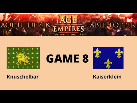 AOE 3 (DE) $1,000 Table Topper: THE FINAL! Game 7 - Knuschelbär vs Kaiserklein