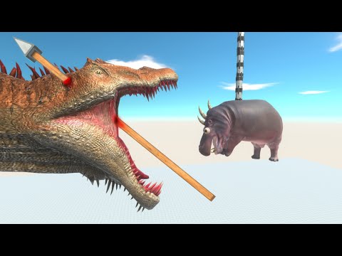 Ballista vs dinosaurs in Hippo challenge - Animal Revolt Battle Simulator