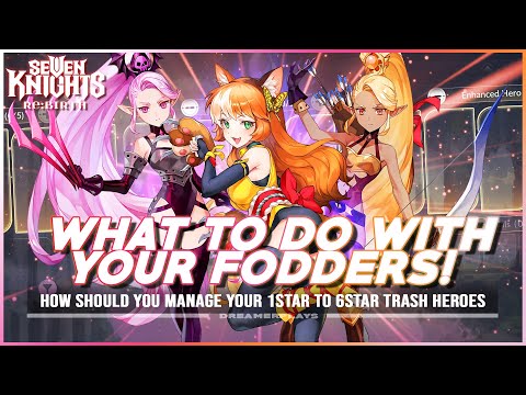 HOW TO USE YOUR FODDERS AFTER LVL30?! | Seven Knights Re:BIRTH