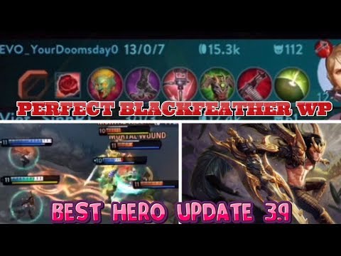 UPDATE 3.9 BEST MOST BROKEN OP HERO PERFECT BLACKFEATHER GAMEPLAY TOP LANE WP - VAINGLORY 3.9 5V5