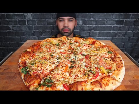 WORLD'S HEALTHIEST PIZZA ASMR MUKBANG
