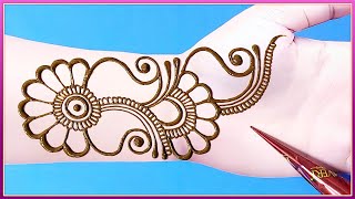 Latest Shaded Arabic Mehndi Design For Front Hands