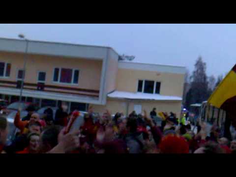 Dukla Trencin - výjazd v hladovej - Príchod fans