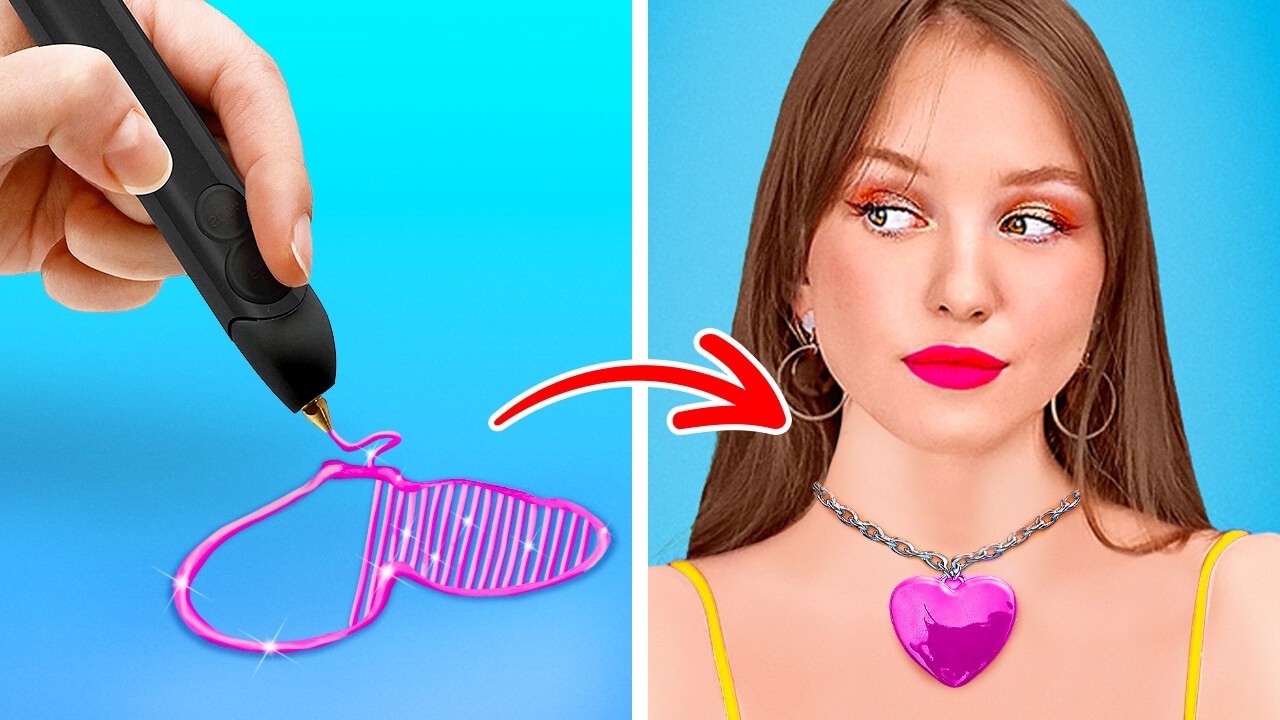 3D PEN vs HOT GLUE – Which CRAFT Hack is TOO COOL FOR SCHOOL?! 🤯✨ DIY Genius