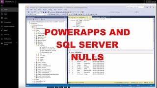 PowerApps and SQL Server NULL Fields