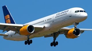 preview picture of video 'IcelandAir Boeing 757-200 TF-FIC Landing at Flughafen Zürich [ZRH-LSZH]'