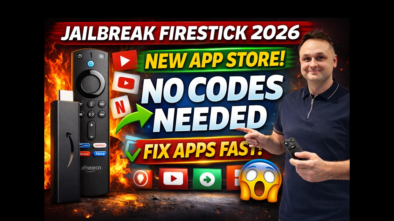 🔥 Jailbreak Firestick 2026 – New App Store, No Codes Needed (Fix Apps Fast)