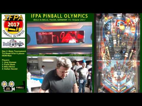 IFPA Olympics Day 4 - Tie Break on IRON MAN (2 x Jericho!)