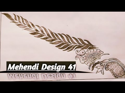 MEHNDI DESIGN IN JUST 4 MINUTES | Pencil Mehendi design  41 (2020) | Hemalatha -with Love