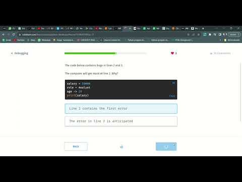 11 Debugging Python Developer Sololearn