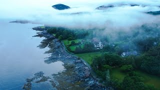 Bar Harbor Maine - Sunset Drone Footage
