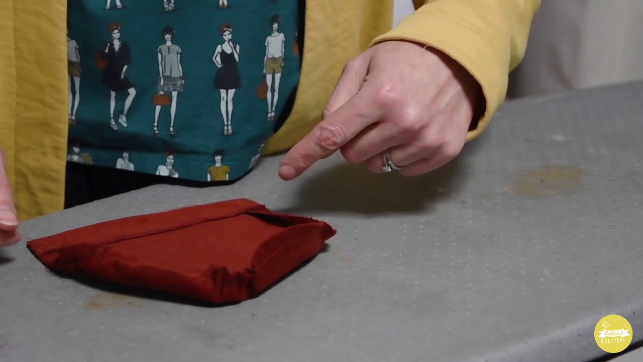 How to sew neat curved patch pockets.