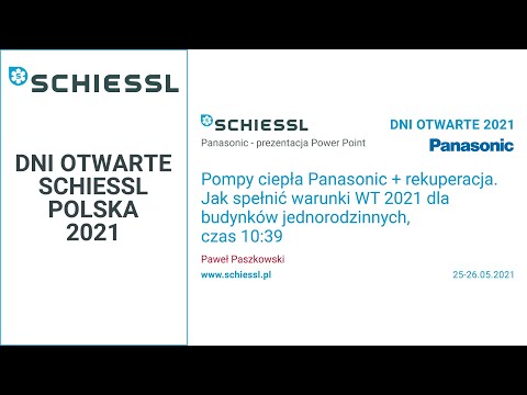 Dni otwarte 2021, Pompy ciepła Panasonic + rekuperacja. Warunki WT 2021 dla budynków jednorodzinnych - zdjęcie