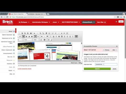 CKSource a11ychecker in Sakai