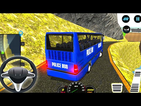 offroad bus simulator games 2022 - New Army Military Transport Bus - Android Gameplay