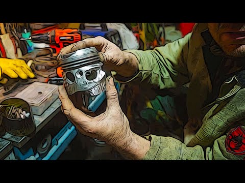 Череп из поршня, ваяем!