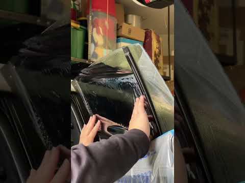Tinting a brand new Mercedes EQE with nano ceramic DUB IR 20% window film!
