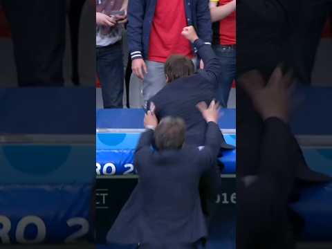 Antonio Conte Scores from the Sideline! Coach's Goal Stuns Everyone! #AntonioConte #Managerskills