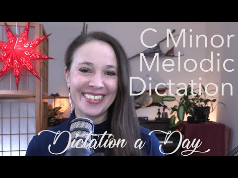 Guided Melodic Dictation Practice in C Minor