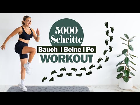 5000 Schritte WORKOUT| Fokus: Bauch Beine Po | WORKOUT für Zuhause | ohne Equipment 