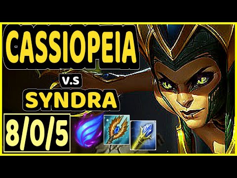 MAGIFELIX (CASSIOPEIA) vs SYNDRA - 8/0/5 KDA MID CHALLENGER GAMEPLAY - EUW