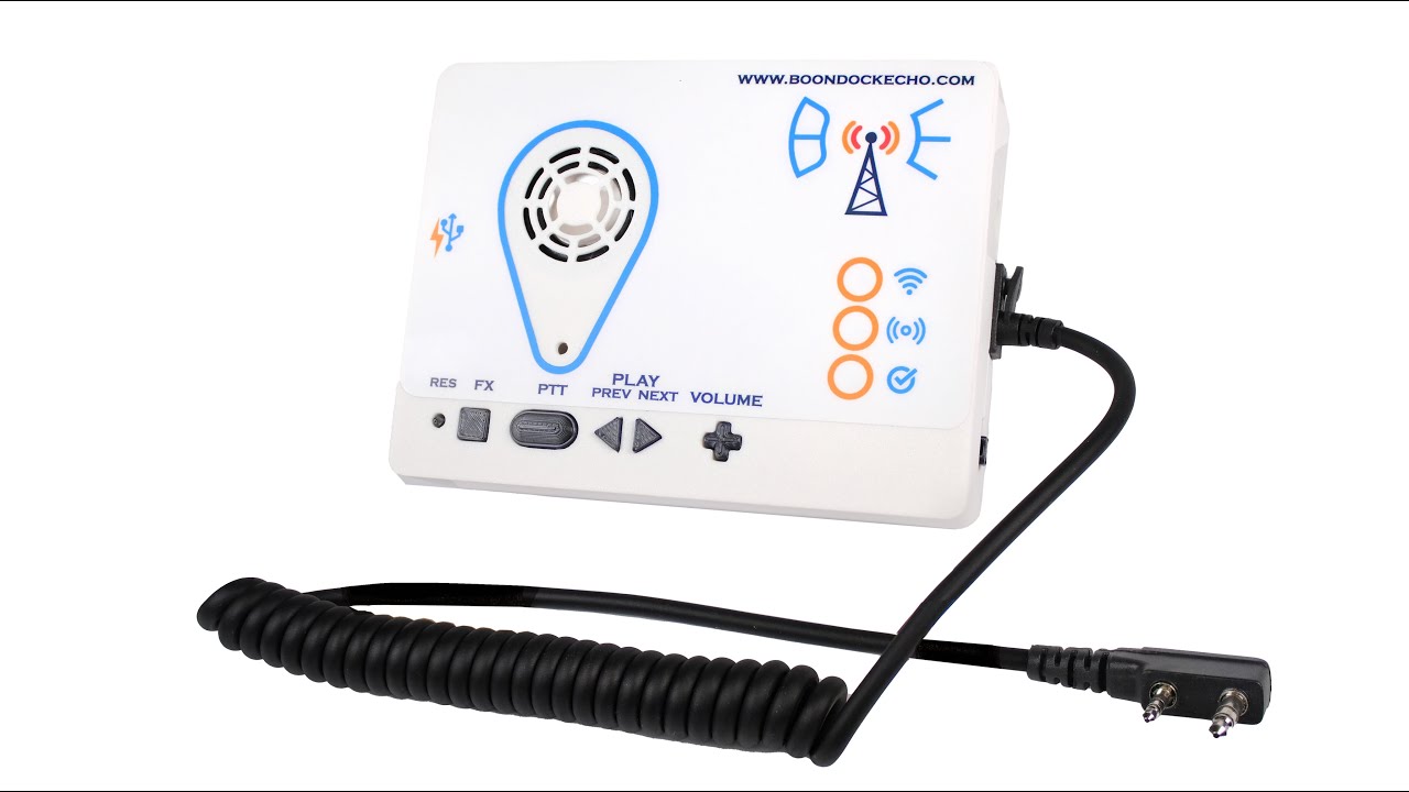 Boondock Echo:  Internet-backed recording and playback device for two-way radios