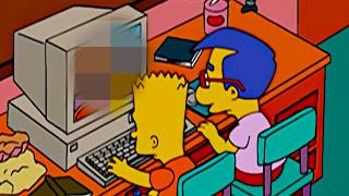 BART E MILHOUSE ESTAO ASSISTINDO AQUILO MESMO 😈 | OS SIMPSONS