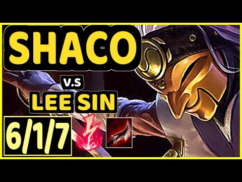 CHASESHACO (SHACO) vs LEE SIN - 6/1/7 KDA JUNGLE CHALLENGER GAMEPLAY - NA