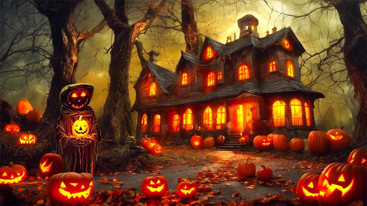 Spooky Halloween Haunted House Ambience 🎃 Best Relaxing Halloween Music Playlist💀 Halloween Ambience