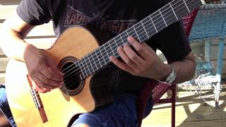 Raul Midón - Playing some acoustic guitar on the deck.