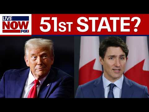 Video | Trump on Trudeau resignation: "Many people in Canada LOVE being the 51st State" | LiveNOW from FOX