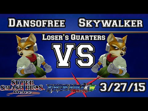 RRX9! - Dansofree (Fox) vs Skywalker (Fox, Ice Climbers) - SSBM Losers Quarters - Melee