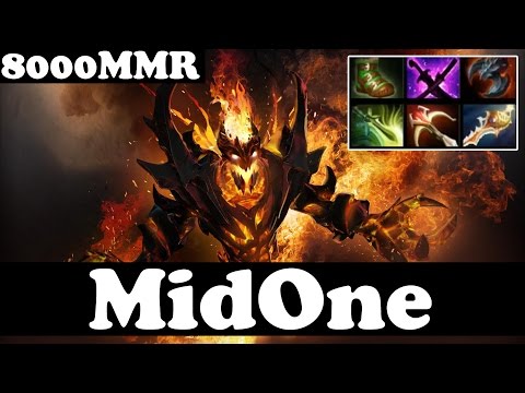 MidOne 8000 MMR Plays Shadow Fiend vol 3 - Ranked Match Gameplay - Dota 2
