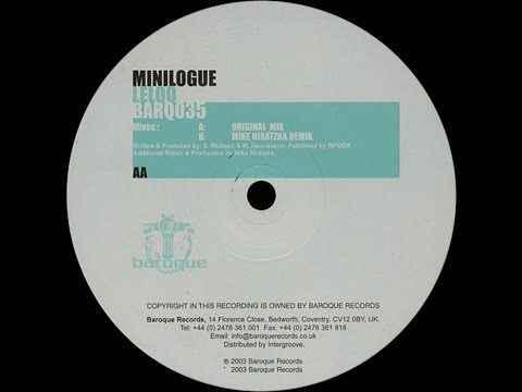 Minilogue ‎– Leloo (Mike Hiratzka Remix)