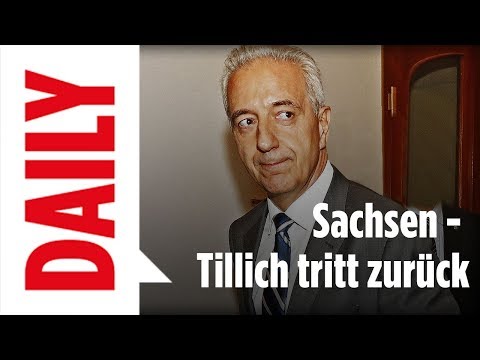 Sachsens Ministerpräsident Tillich tritt nach CDU-Wahldebakel zurück | BILD DAILY 18.10.17