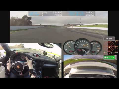 991 GT3 at Sonoma Raceway (damp track)