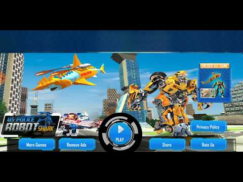 Robot Shark Attack: Transform Robot Shark Games!PK GAMER