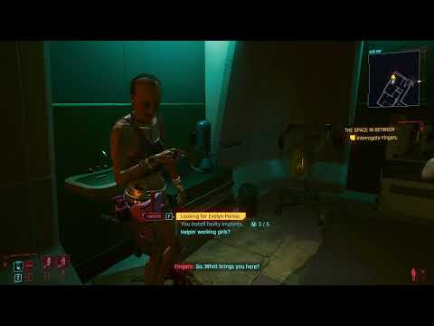 Chilling to the cyberpunk song at Ripperdoc