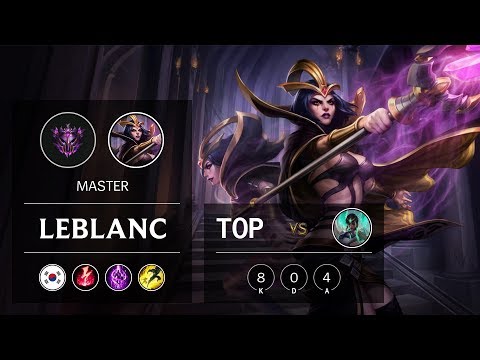 LeBlanc Top vs Karma - KR Master Patch 9.16