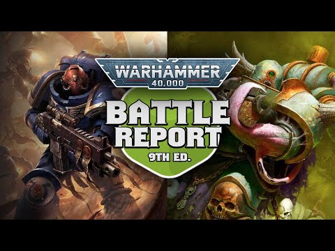 Black Templar vs Death Guard Warhammer 40k 9th Edition Battle Report Ep 164