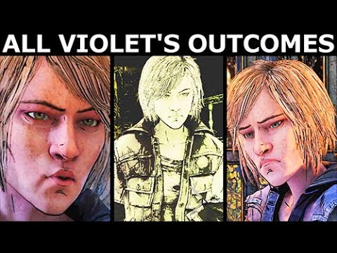 All Violet's Outcomes - The Walking Dead Final Season 4 Episode 2 (Telltale Series)