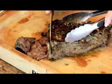 How to Cut Top Round Beef Roast Across the Grain : Roast ...