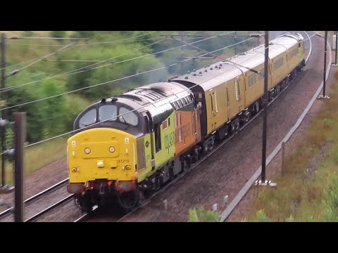 Colas 37219 & 37057 speed past Colton Junction with 1Q53 PLPR Test Train | 30th July 2021