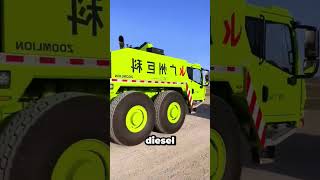 Eles faturam muito com esses caminhões-guindastes gigantes #shorts