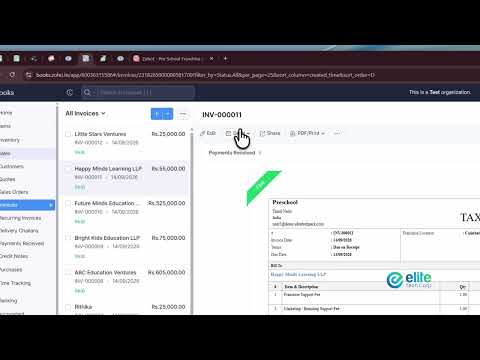 Demo Videos | Elite Tech Corp 8 zoho implementation demo videos zoho implementation demo videos, zoho demo videos, elite tech corp videos Zoho Books for Preschool Franchise